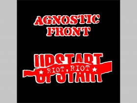 Agnostic Front potlačená nášivka rozmery cca. 12x12cm (po krajoch neobšívaná)